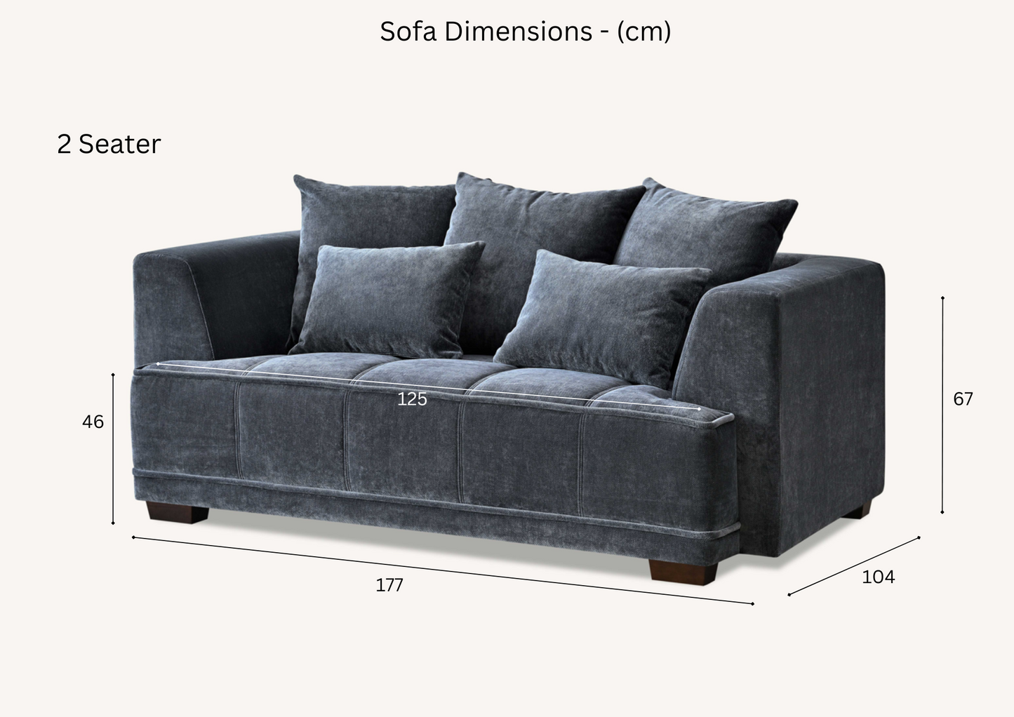 Aluxo Gramercy Sofa Group - Corner Modern Sofa, Fabric Lounge Sofa - Plushnests