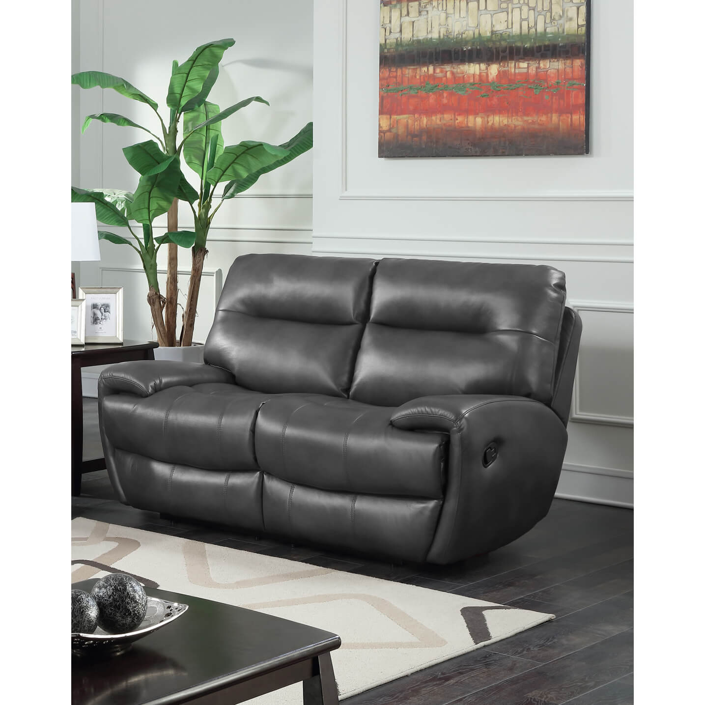 Bailey Recliner LeatherGel PU 2-Seater Sofa – Lounge Comfort & Style - Plushnests