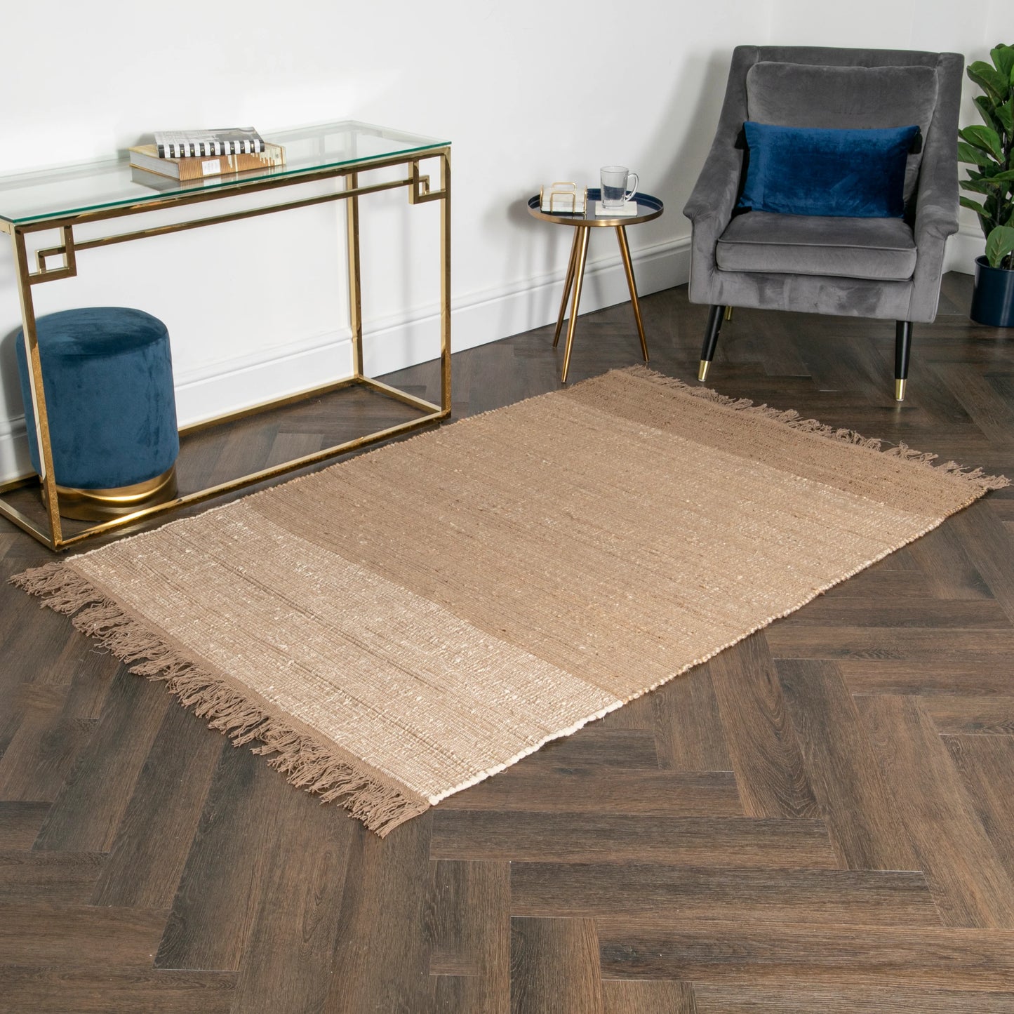 jute& cotton rug for lounge