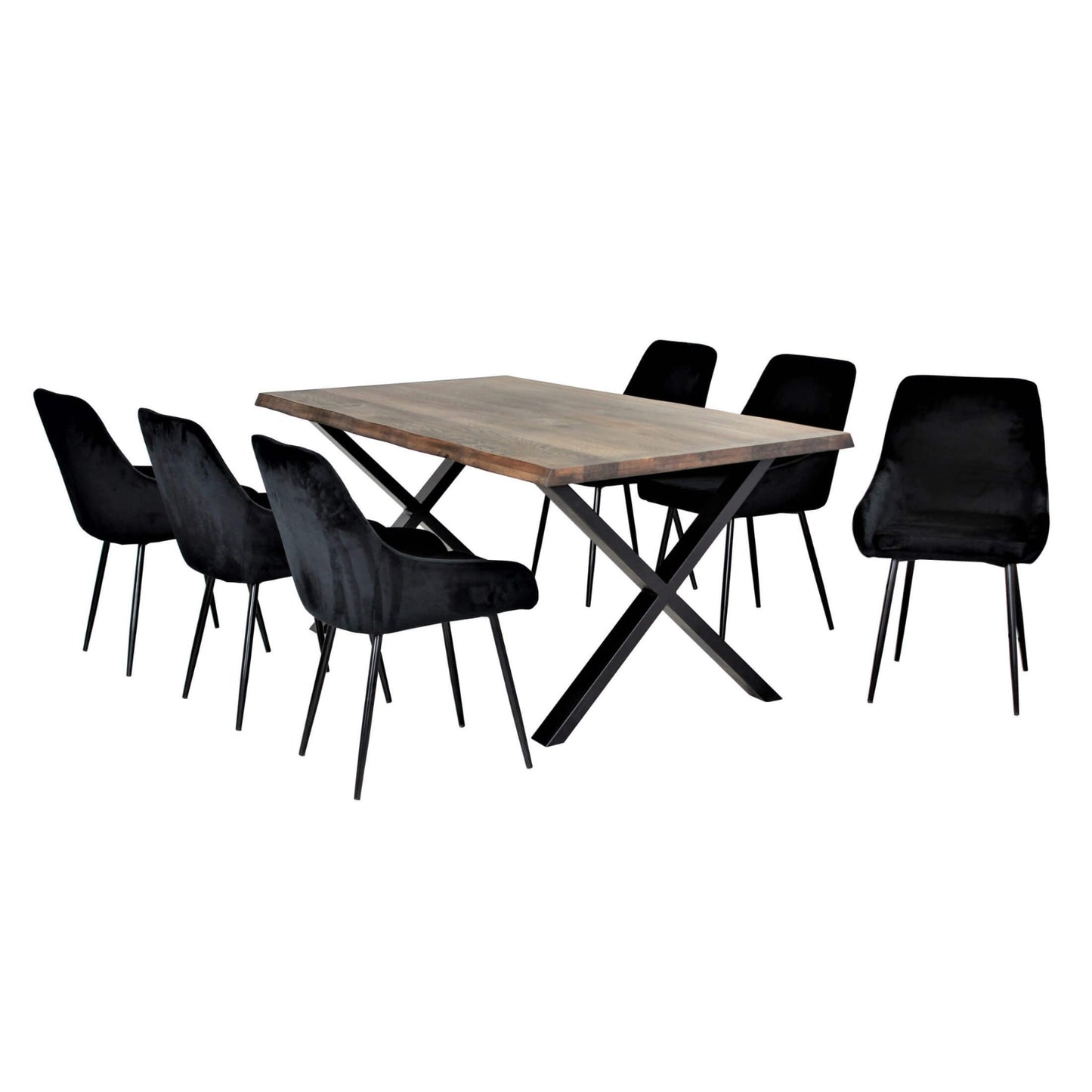 Yale Medium 1800 Solid Oak Dining Table - Stylish & Contemporary - Plushnests