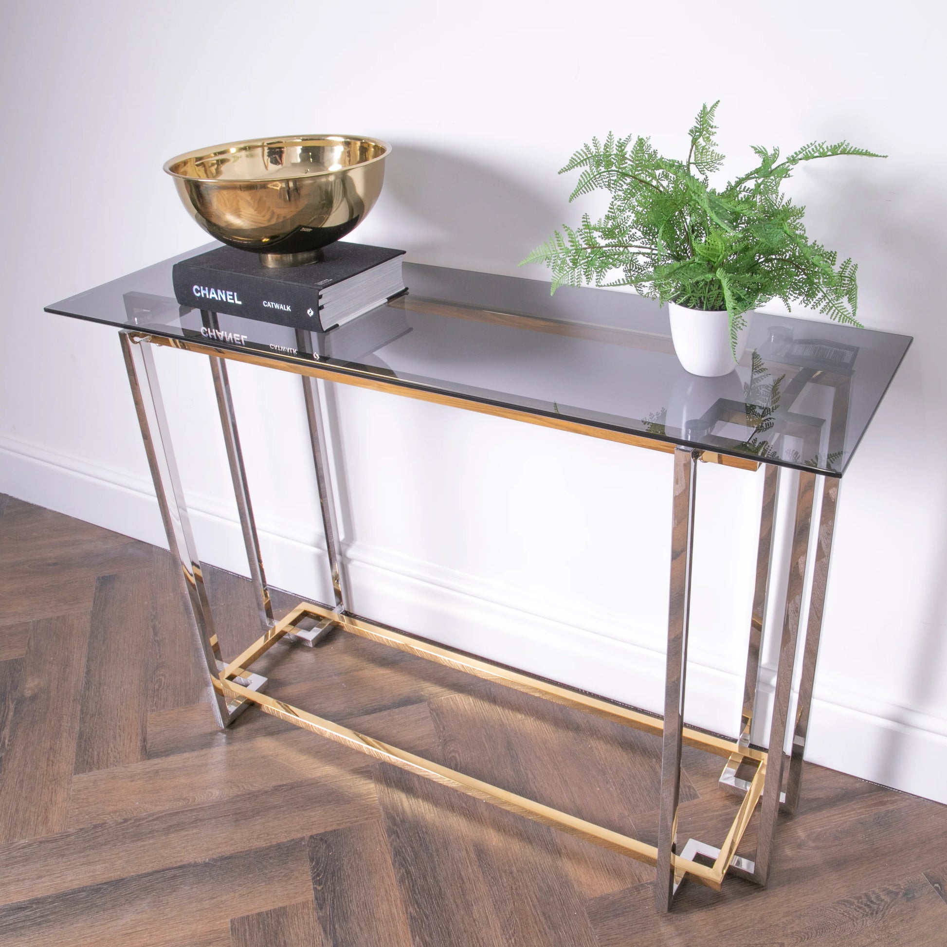 narrow console table