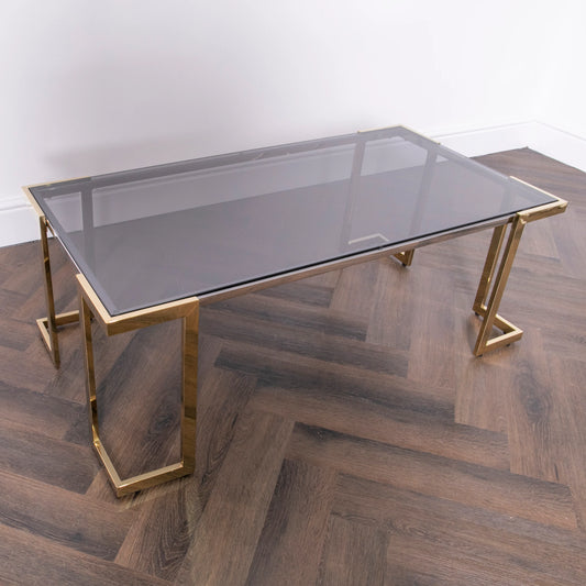 domus gold coffee table