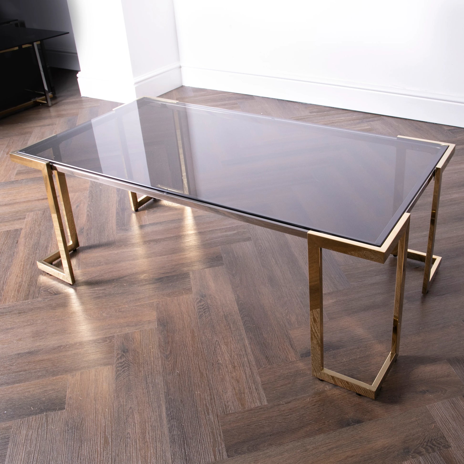 modern glass coffee table