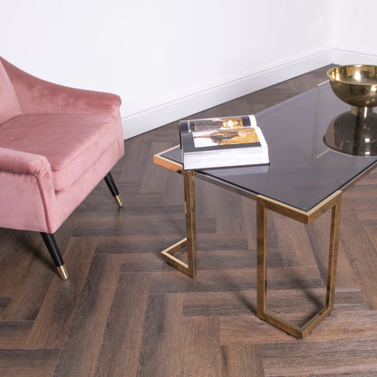 gold coffee table for lounge