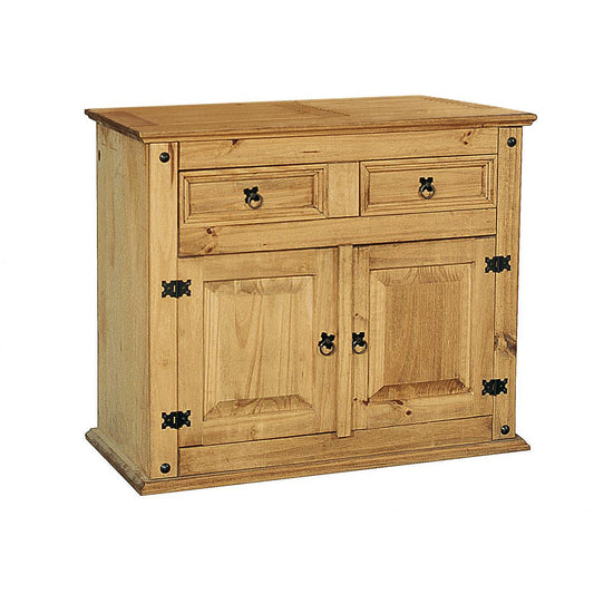 Corona Buffet 2-Door, 2-Drawer Pine Sideboard – Distressed Wax Finish