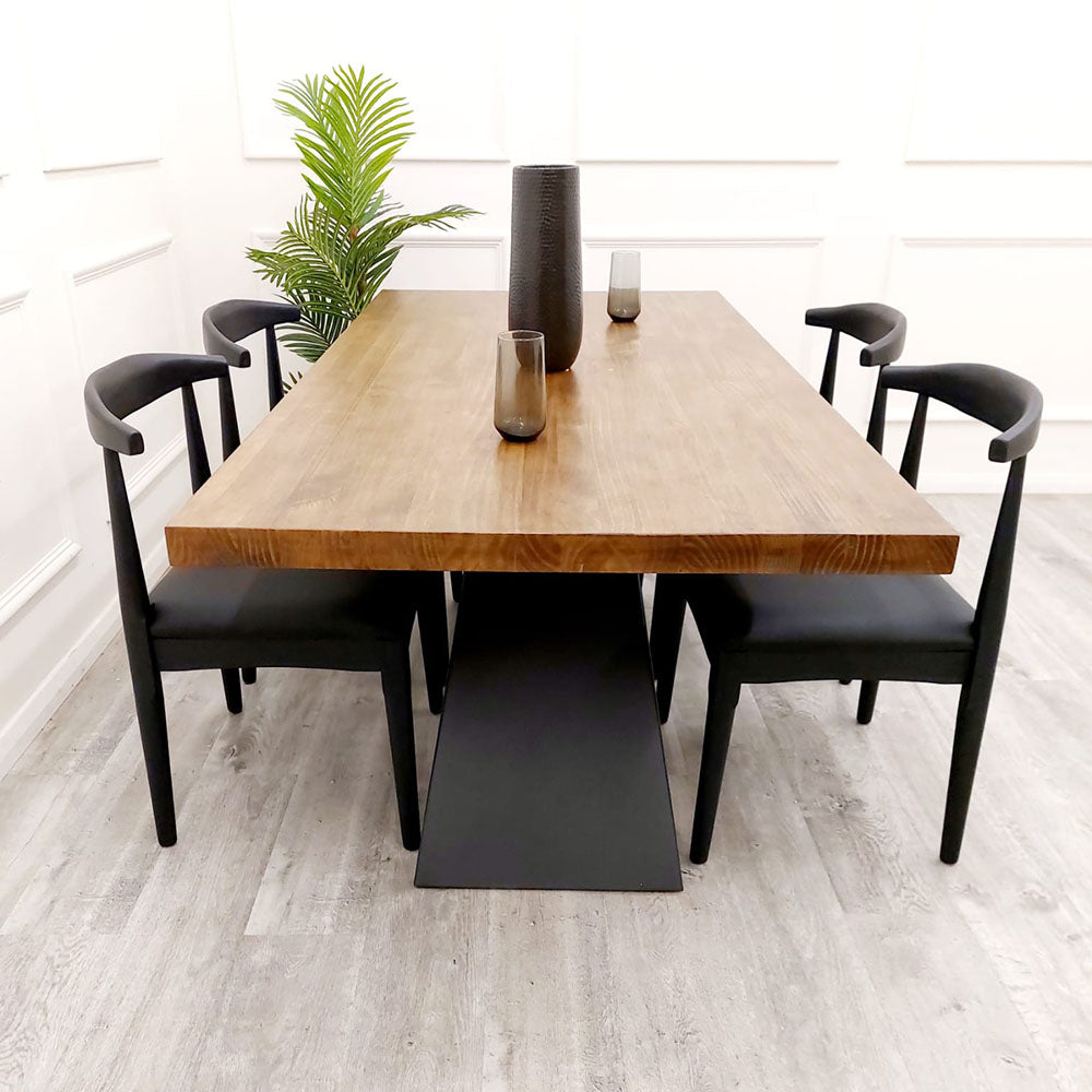 solid wood dining table