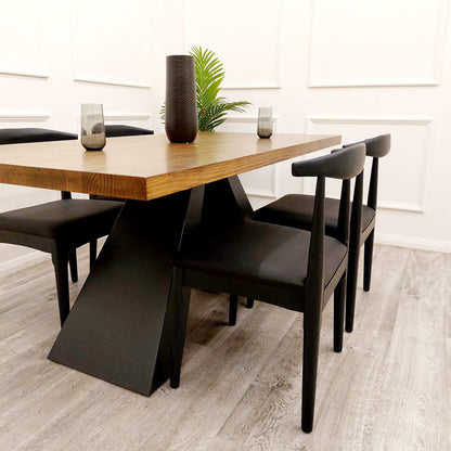 solid wood square dining table