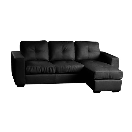 Diego Chaise Sofa - Full Bonded Leather, Stylish Chaise, Modern Comfort