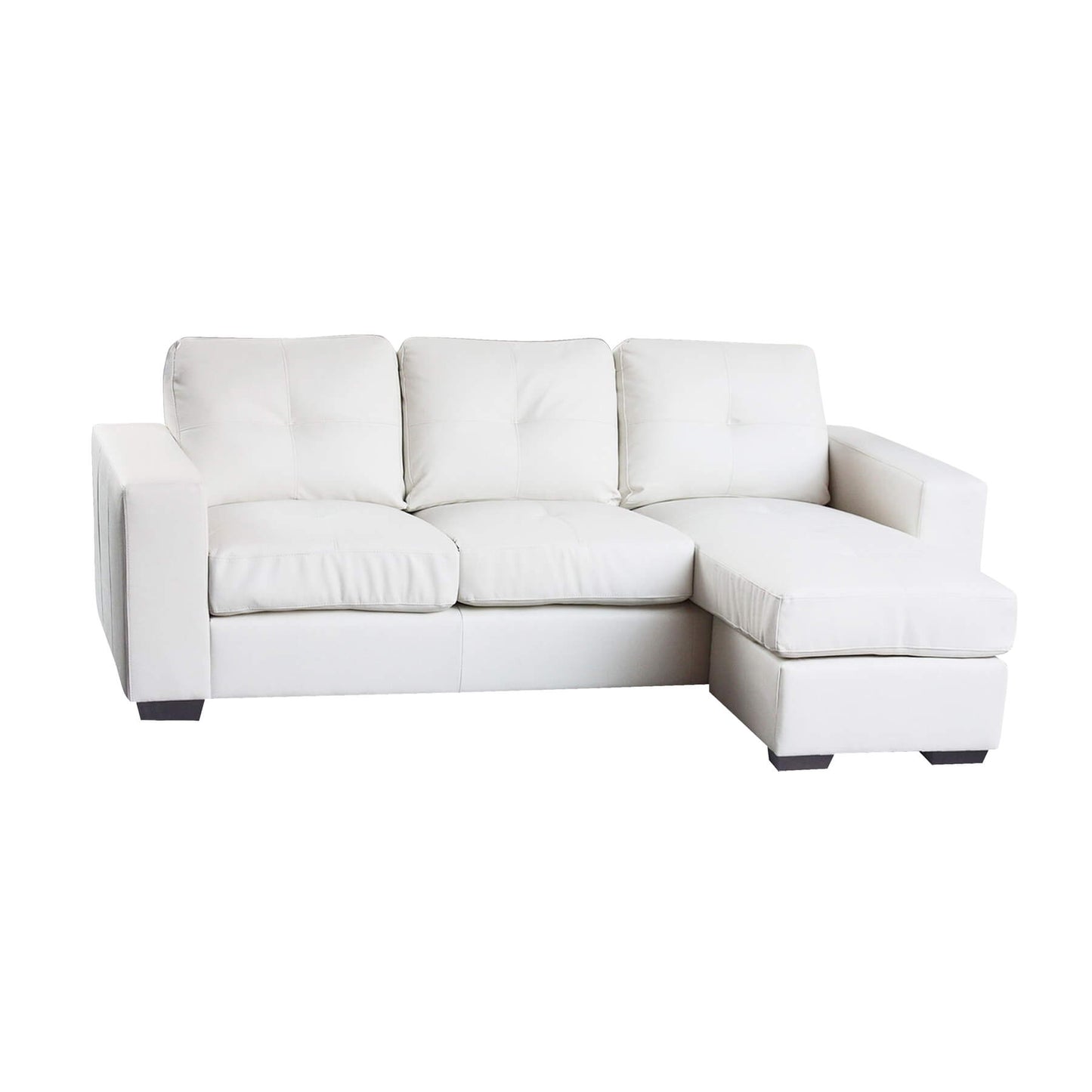 Diego Chaise Sofa - Full Bonded Leather, Stylish Chaise, Modern Comfort