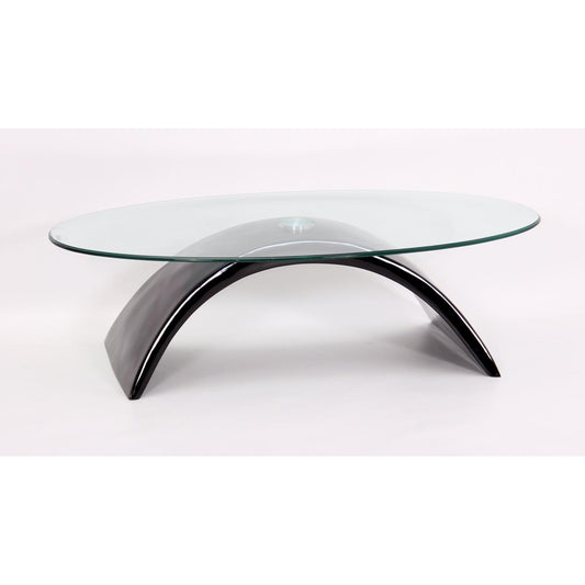 Morgan Coffee Table Black – High Gloss, Fiberglass, Modern Coffee Table