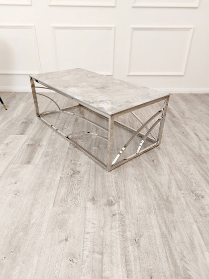 Stella chrome coffee table