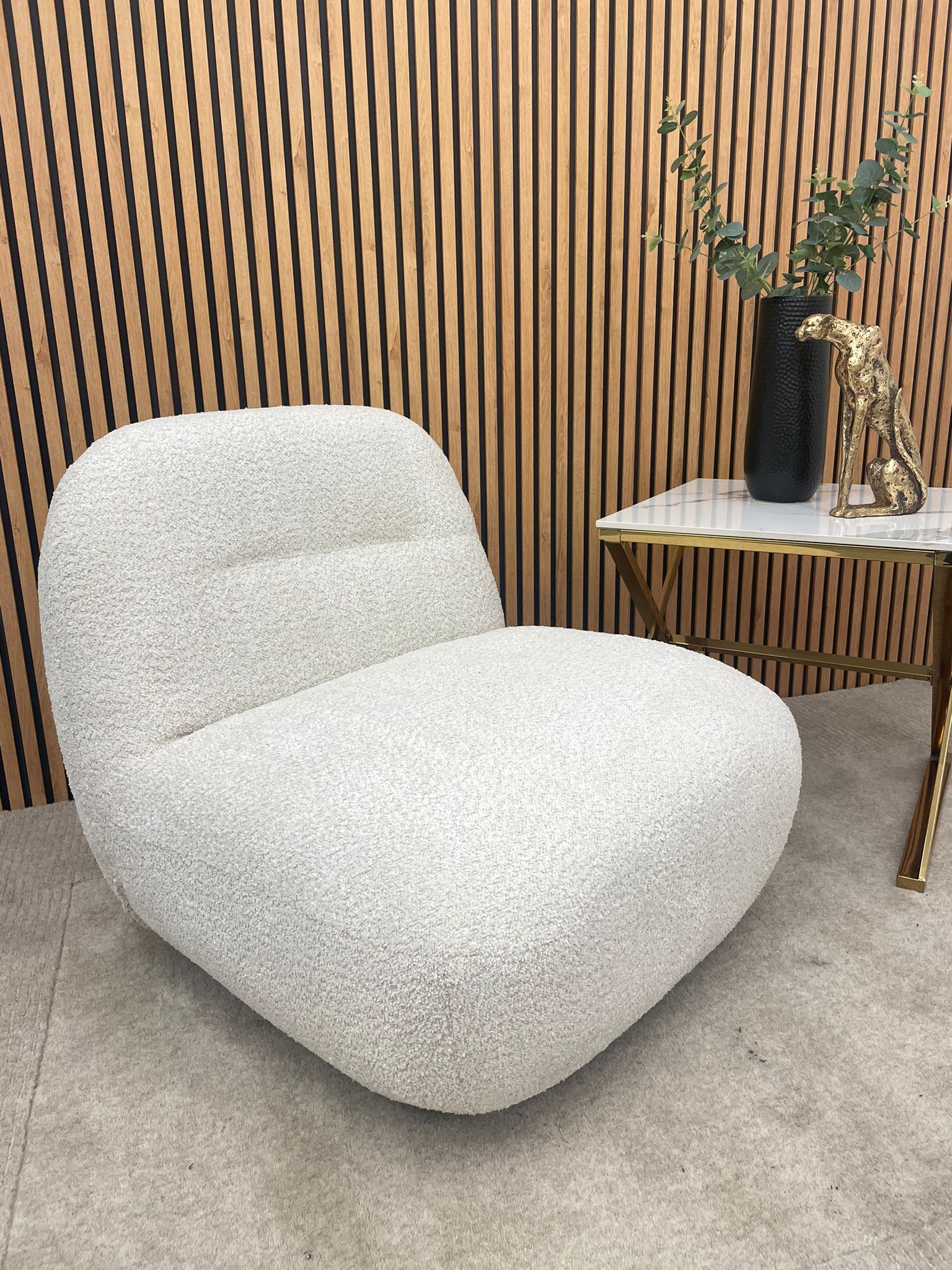 white swivel ascent chair