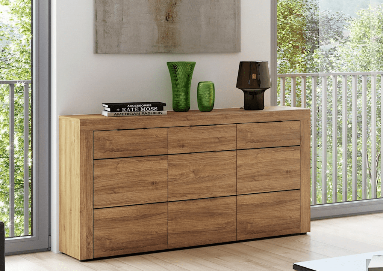 Lounge oak effect sideboard