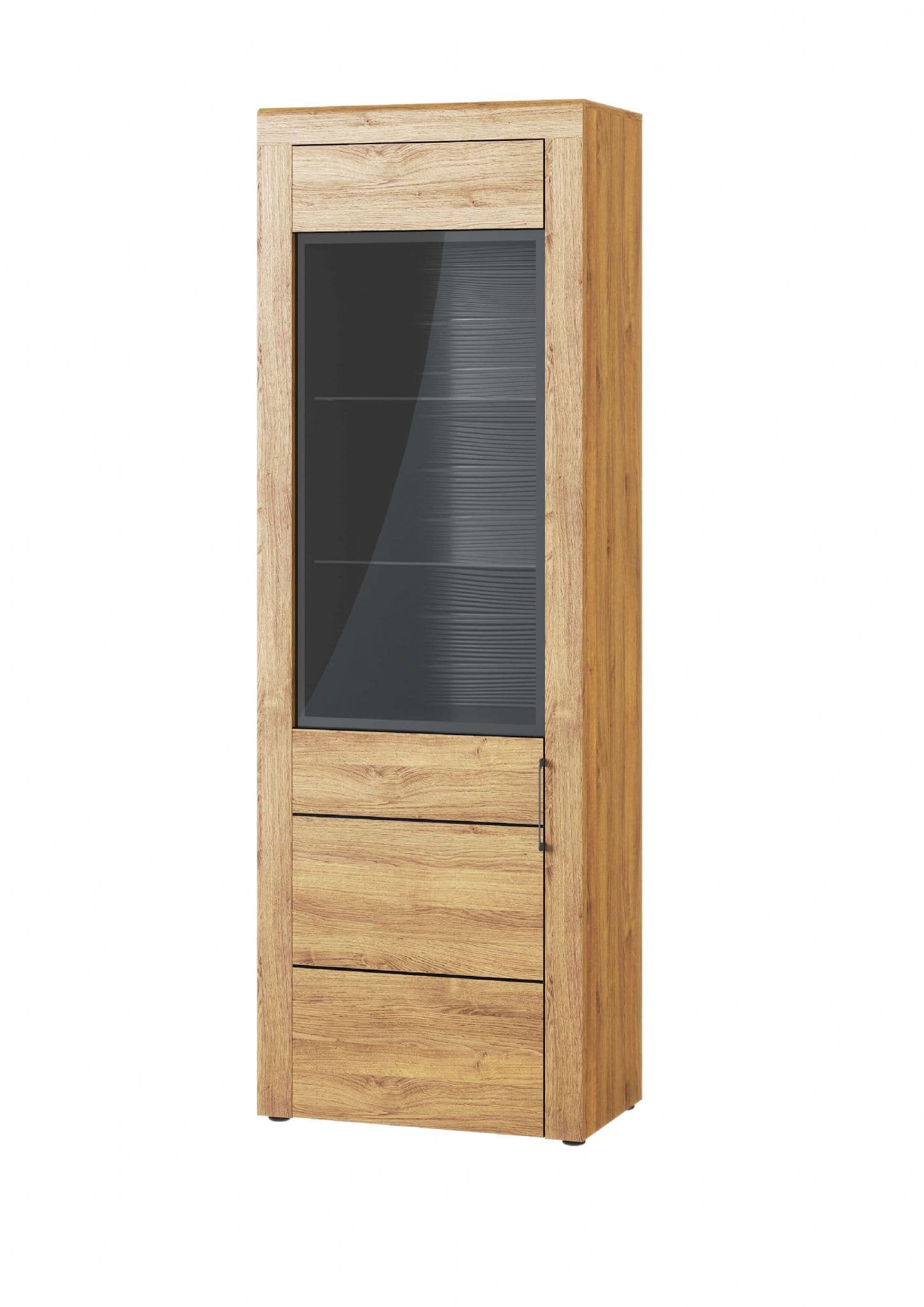 camar one door  oak display cabinet