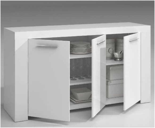 curro artic white sideboard