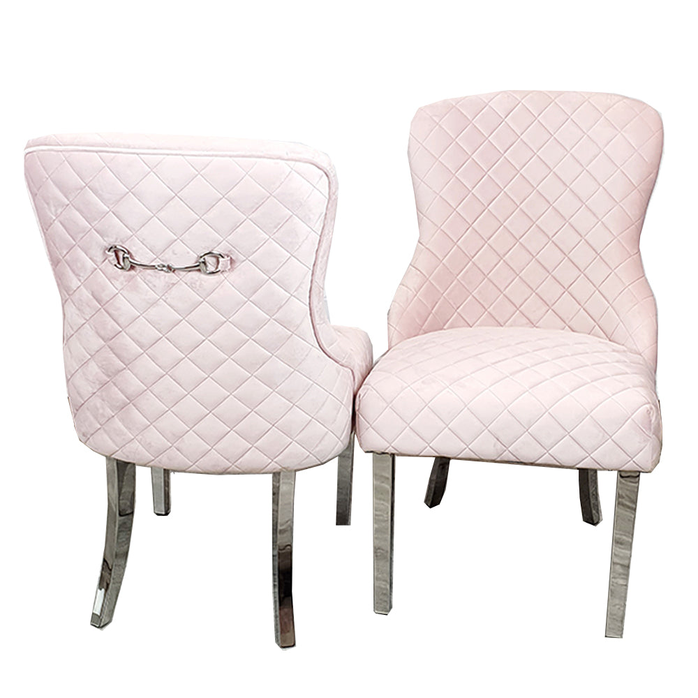 multi colour pink dining chair