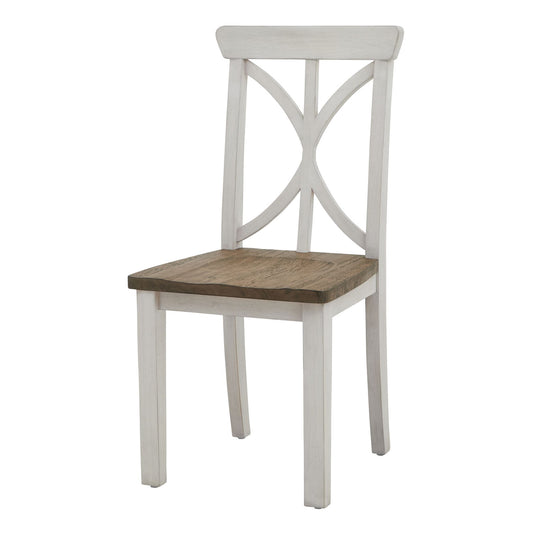 Luna Collection Dining Chair white  handcrafted Rustic Design