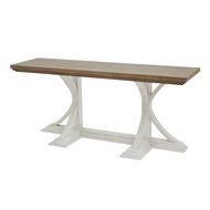 Luna Console Table Handcrafted Rustic, Vintage, Wood, Small Design - Plushnests 
