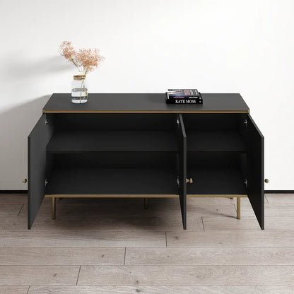 maison black and gold 3-door sideboard