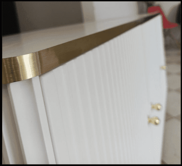 maison white and gold finish