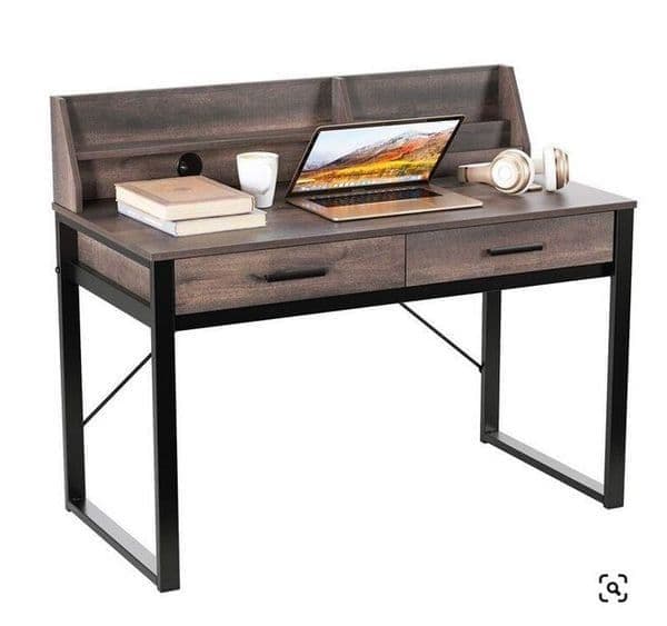 reusch-dark-walnut-effect-writing-study-desk-with-drawers-and-hutch