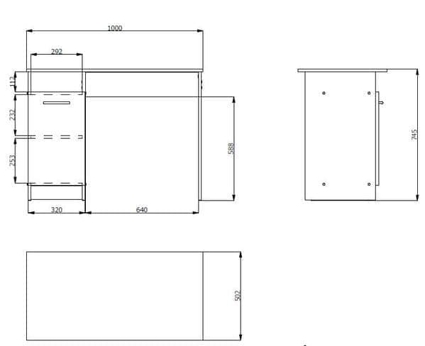 reygo-sonoma-oak-computer-desk dimensions