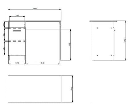 reygo-sonoma-oak-computer-desk dimensions