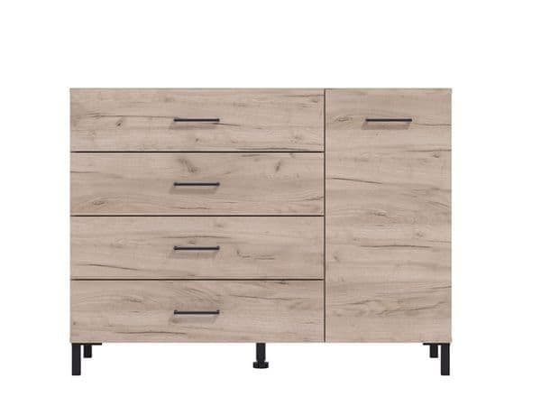 romero-oak-effect-1-door-4-drawer-sideboard-storage